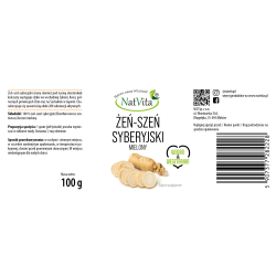 Żeń-Szeń syberyjski korzeń mielony
