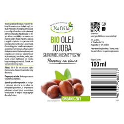 Olej Jojoba BIO zimnotłoczony