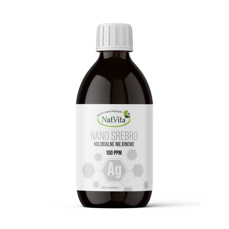 Nano Srebro (koloidalne) niejonowe 100 ppm