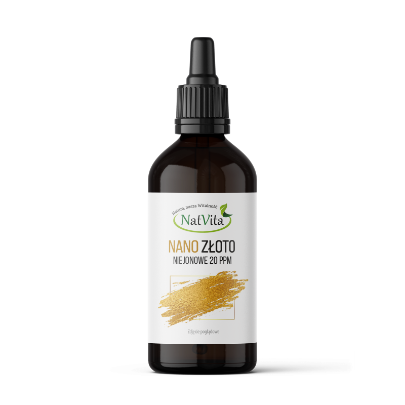 Nano Złoto (koloidalne) niejonowe 20 ppm