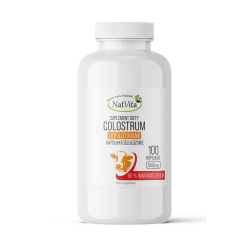 Colostrum liofilizowane 60 % Ig kapsułki celulozowe 500mg