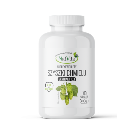 CHMIEL SZYSZKI EKSTRAKT 10:1 kapsułki 400mg - zdjęcie produktu