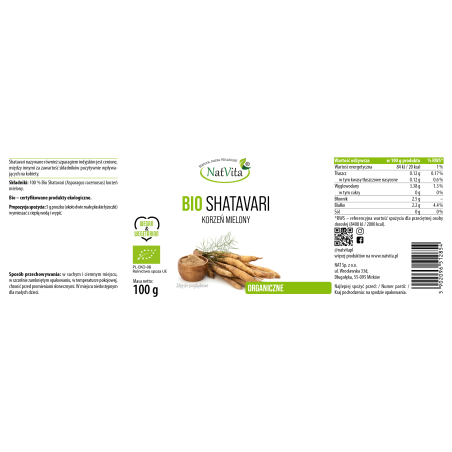 Shatavari Bio mielone - zdjęcie produktu