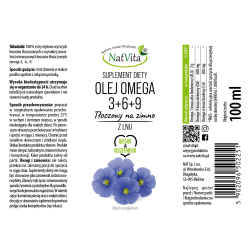 Olej Omega 3 6 9 z Lnu