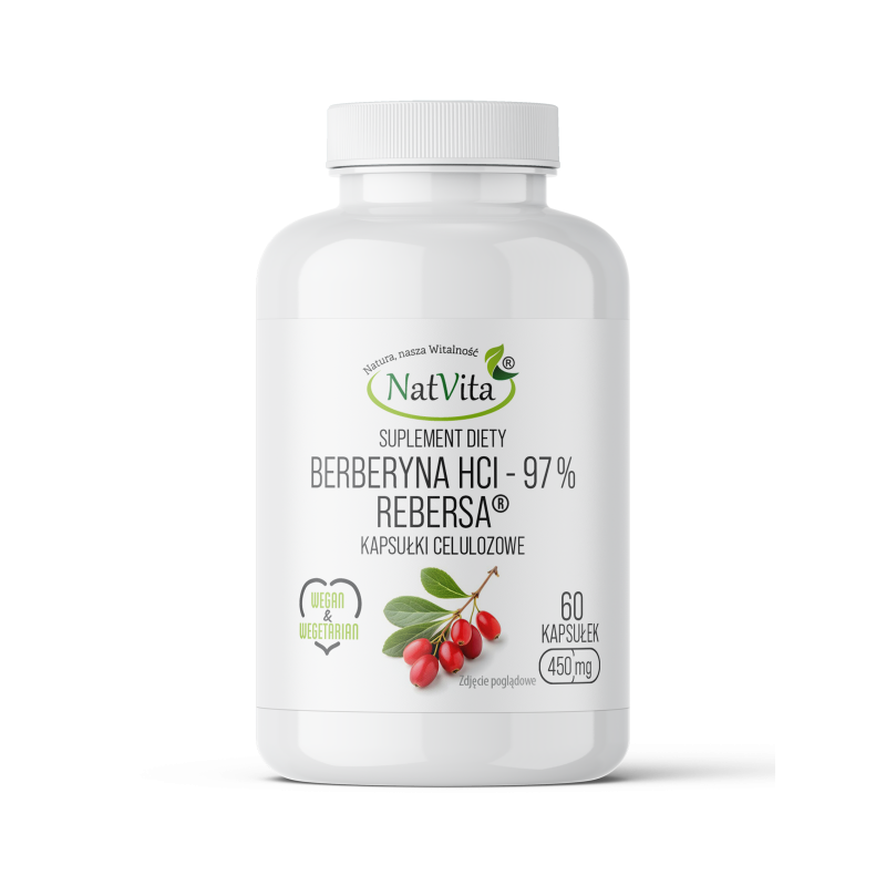 BERBERYNA REBERSA EKSTRAKT kapsułki 450mg